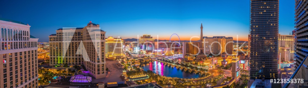 Bild på Aerial view of Las Vegas strip